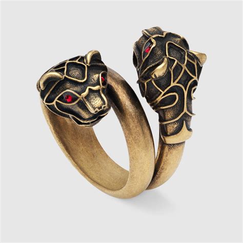 gucci tiger head ring|gucci rings for women.